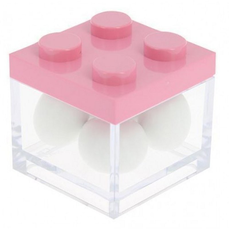 Scatolina Plexiglass con tappo Lego