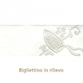 Bigliettino Cresima Avorio