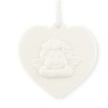 Medaglia in Ceramica a Forma di Cuore –  Comunicando o Angelo