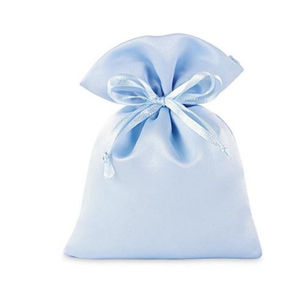 Sacchetto raso azzurro con...