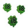 Applicazione Quadrifoglio "18 Anni" in Resina – Portafortuna per un Traguardo Speciale