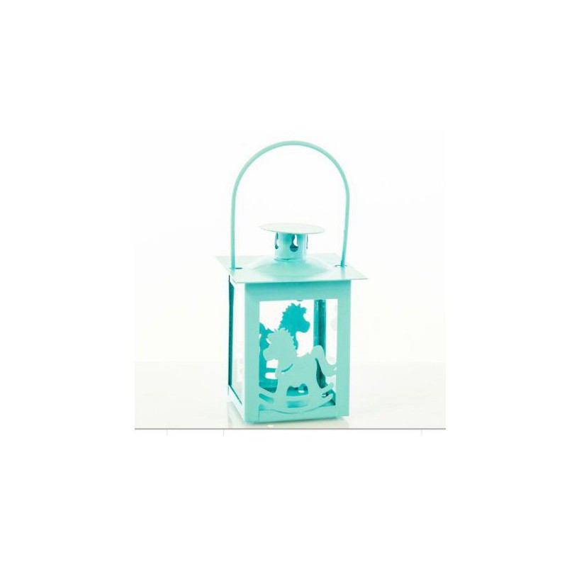 Lanterna Rosa e Azzurra con Cavalluccio