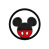 Tondo Mickey applicazione per sacchetti o scatoline