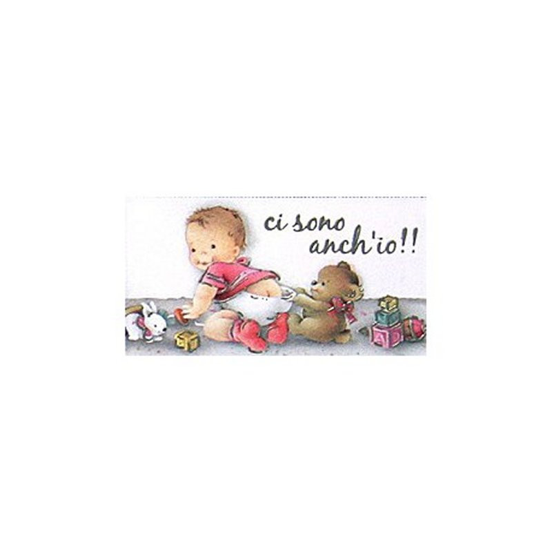 Bigliettini bimbi e orsetti nascita o battesimo