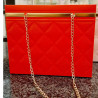 Elegante Borsa Regalo in Acrilico con Manici a Catenella