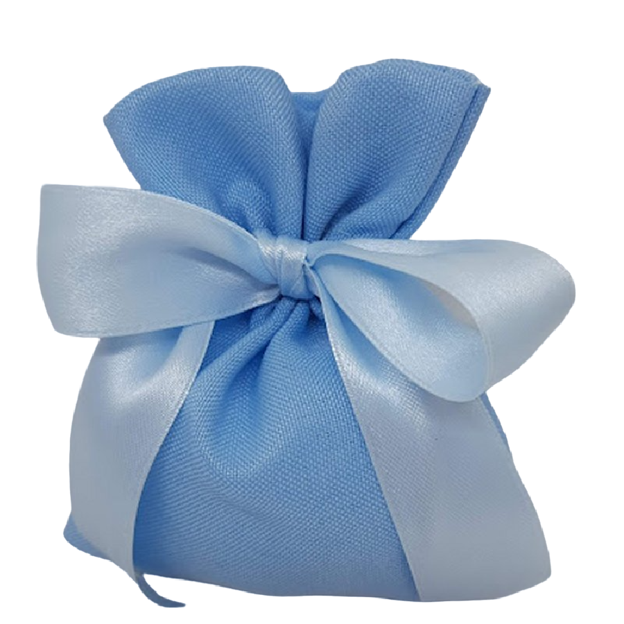Sacchetto in Cotone con Tirante – Rosa o Azzurro