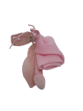 Bocciolo di Rosa in Stoffa con Piccole Conghiglie