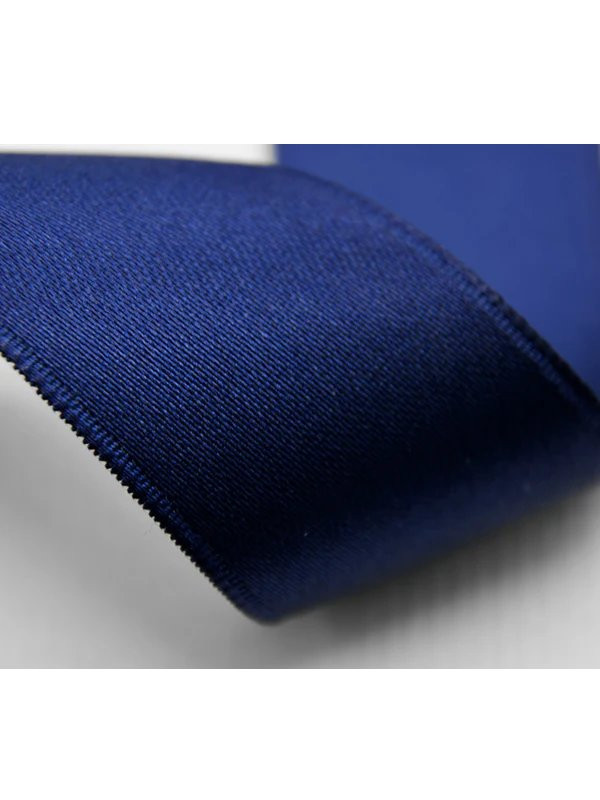 Nastro doppio raso 40 mm con tirante laterale colore Blu Scuro– Bobina da 50 metri